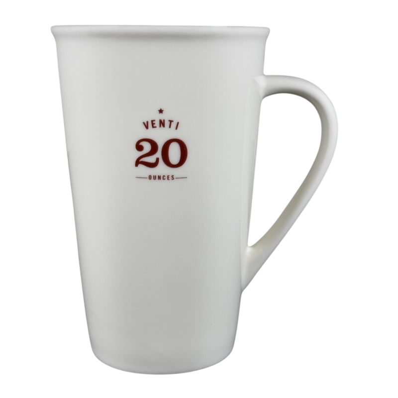 Venti 20 Ounces White Mug 2010 Starbucks