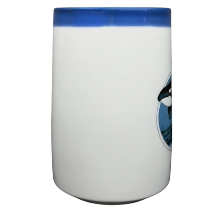Orca Killer Whale Lightly Embossed Large Mug Otagiri
