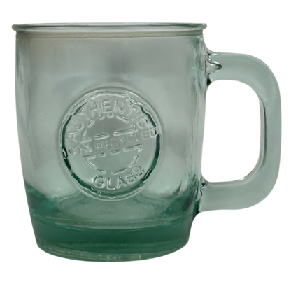 San Miguel Authentic 100% Recycled Green Glass Mug Made In Spain Starbucks