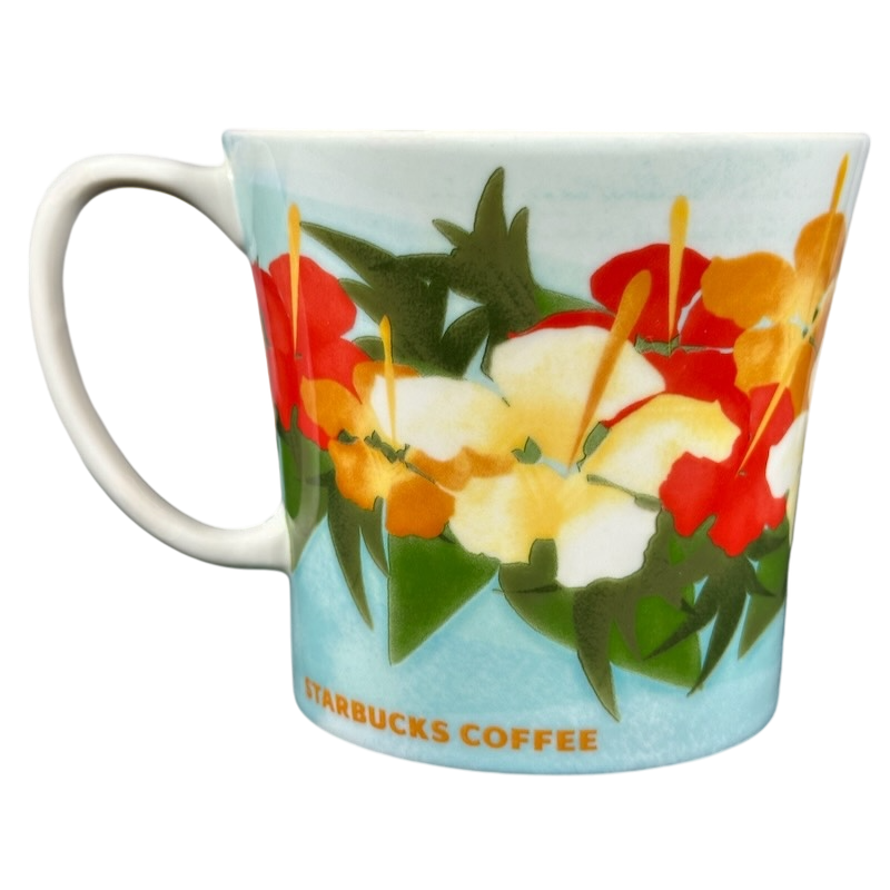 Hawaii Hibiscus Floral Mug 2010 Starbucks