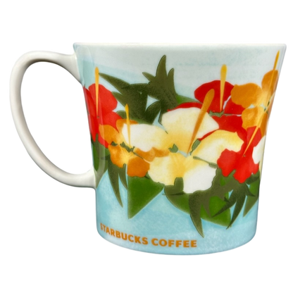 Hawaii Hibiscus Floral Mug 2010 Starbucks