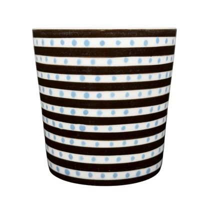 Blue Polka Dots & Stripes Mug 2004 Starbucks