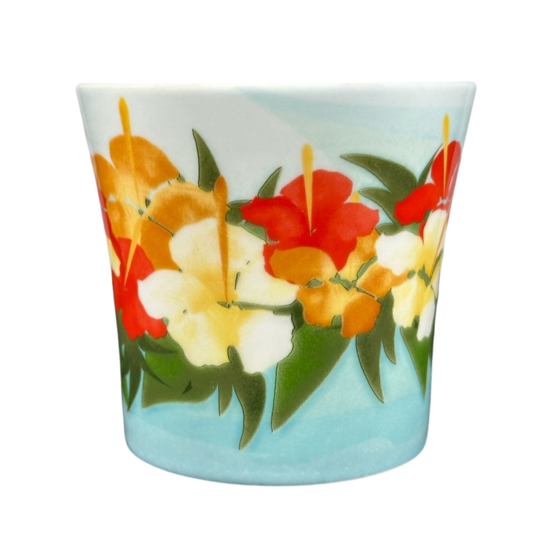 Hawaii Hibiscus Floral Mug 2010 Starbucks