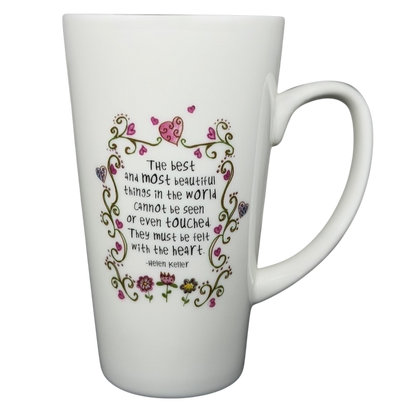 Hellen Keller Quote Tall Mug Natural Life