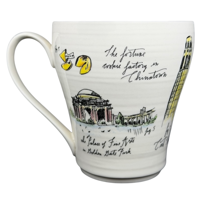 I Love San Francisco Diva Pyari Vignette Mug Linea Carta Anthropologie