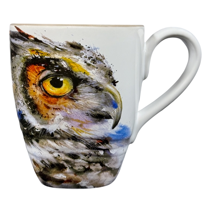 Dean Crouser Watercolor Eagle Tan Inside Mug Big Sky Carvers