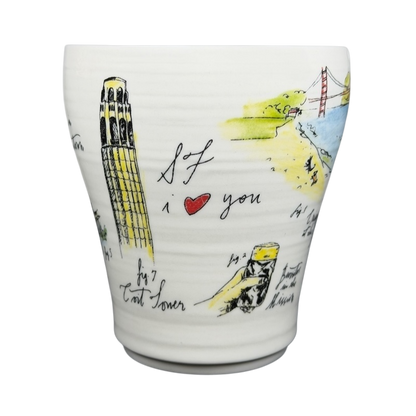 I Love San Francisco Diva Pyari Vignette Mug Linea Carta Anthropologie
