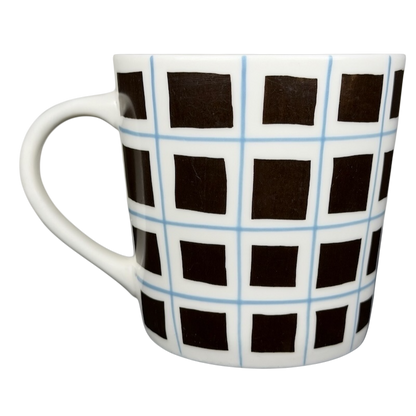 Black Squares In Blue Grid Mug 2004 Starbucks