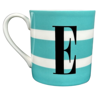 Kate Spade To The Letter "E" Monogram Initial Mug Lenox