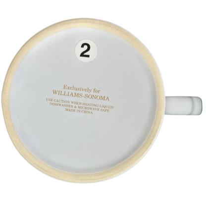 Letter "D" Gold Writing Monogram Initial Mug Williams Sonoma