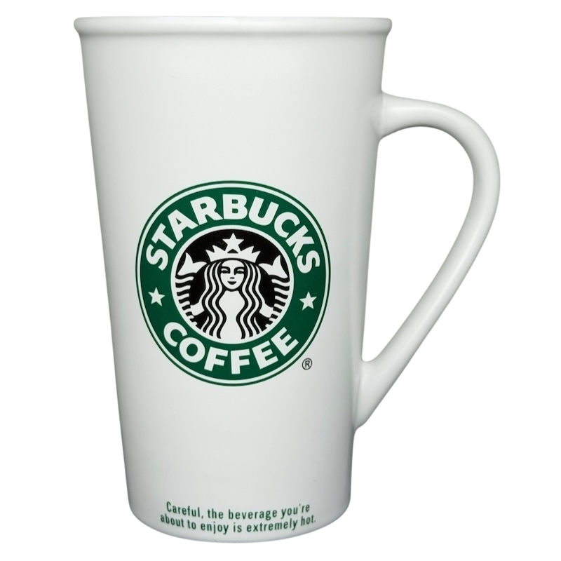 Grande Siren With Rolled Rim Tall White 16oz Mug 2006 Starbucks