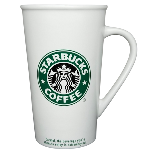 Grande Siren With Rolled Rim Tall White 16oz Mug 2006 Starbucks