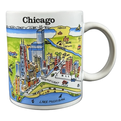 A View Of The World Chicago Mug City Mugs