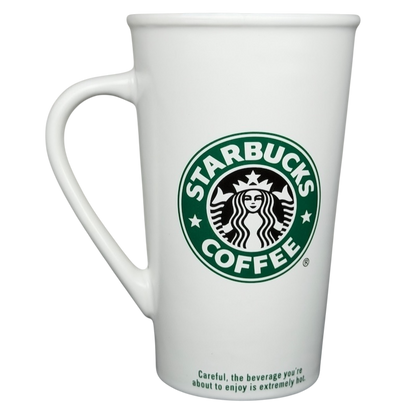 Grande Siren With Rolled Rim Tall White 16oz Mug 2006 Starbucks