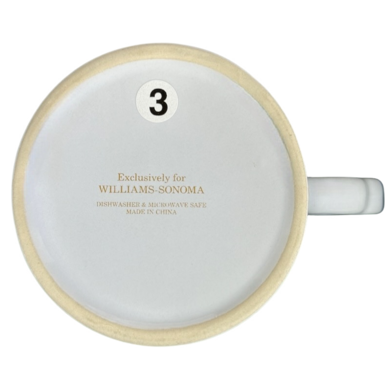 Letter "L" Gold Writing Monogram Initial Mug Williams Sonoma