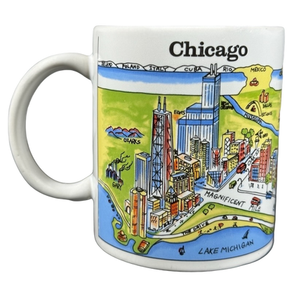 A View Of The World Chicago Mug City Mugs