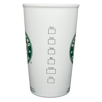 Grande Siren With Rolled Rim Tall White 16oz Mug 2006 Starbucks