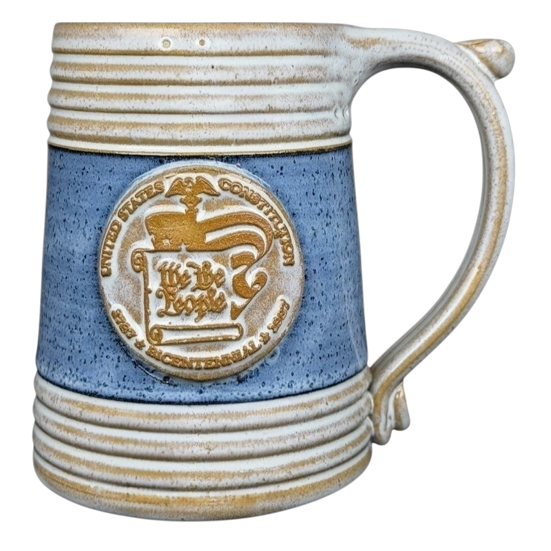 Nevada City United States Constitution Bicentennial Signed Pottery Mug