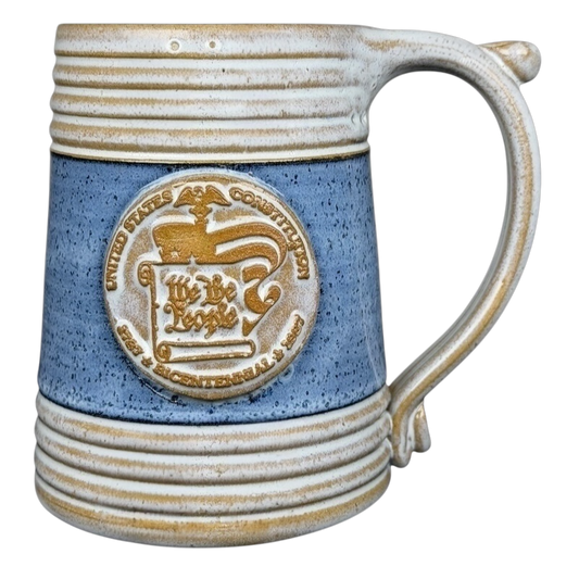 Nevada City United States Constitution Bicentennial Signed Pottery Mug