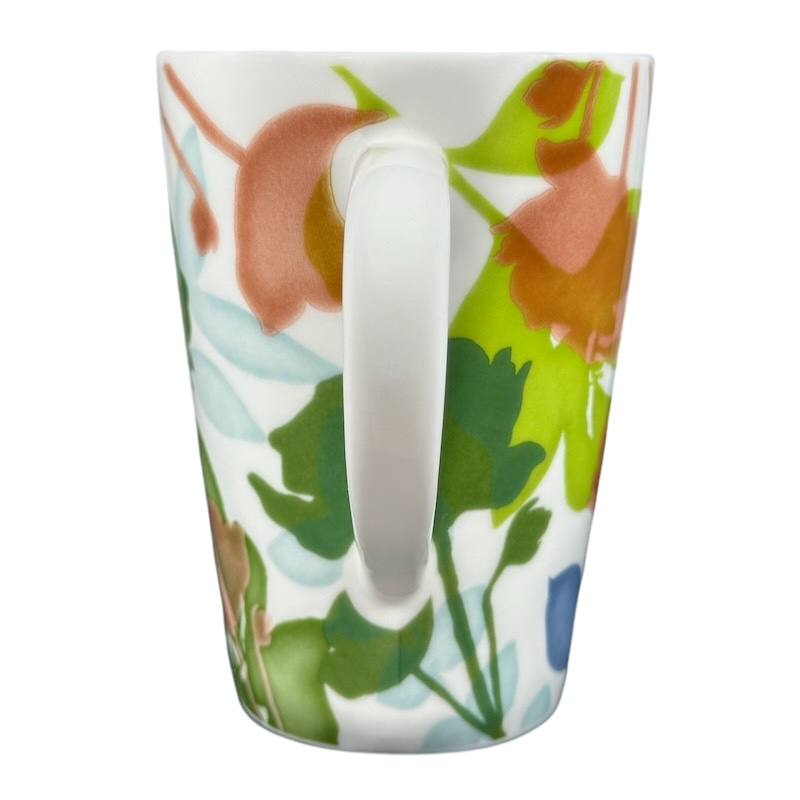 Floral 14oz Tall Mug Blue Interior 2009 Starbucks