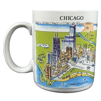 A View Of The World Chicago Mug City Mugs