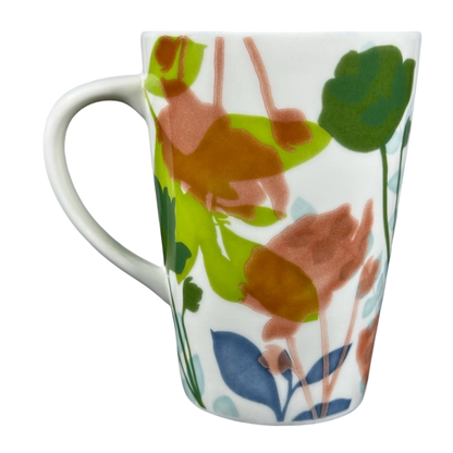 Floral 14oz Tall Mug Blue Interior 2009 Starbucks