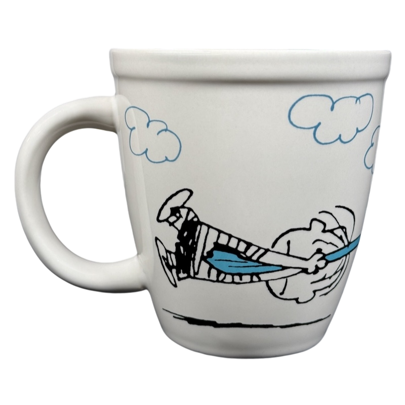 Peanuts Linus And Snoopy Clomp! Orange Interior Mug Hallmark