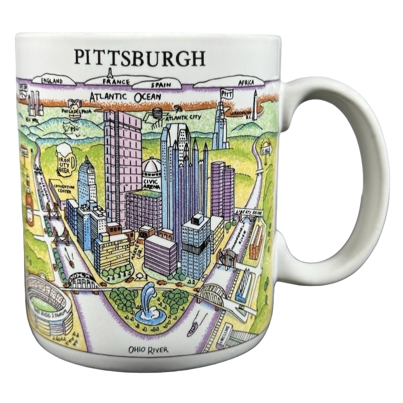 A View Of The World Pittsburgh Mug City Mugs