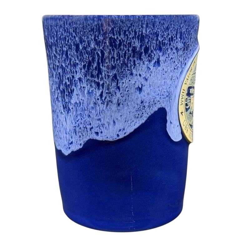 USS Arizona Memorial 2016 Blue Mug Deneen Pottery