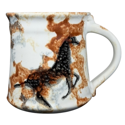 Horse Prancing Signed Neher Pottery Mug
