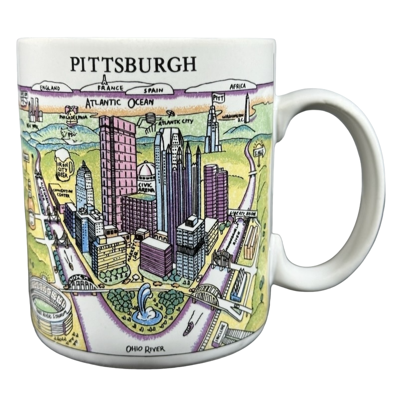 A View Of The World Pittsburgh Mug City Mugs