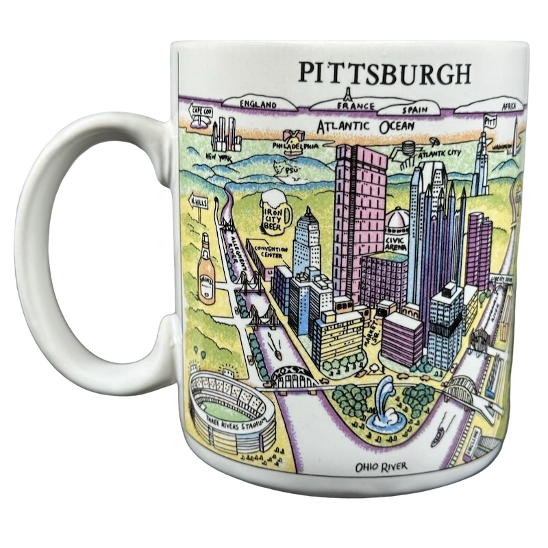 A View Of The World Pittsburgh Mug City Mugs