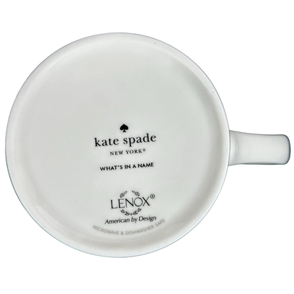 Kate Spade What's In A Name Letter "R" Monogram Initial Mug Lenox