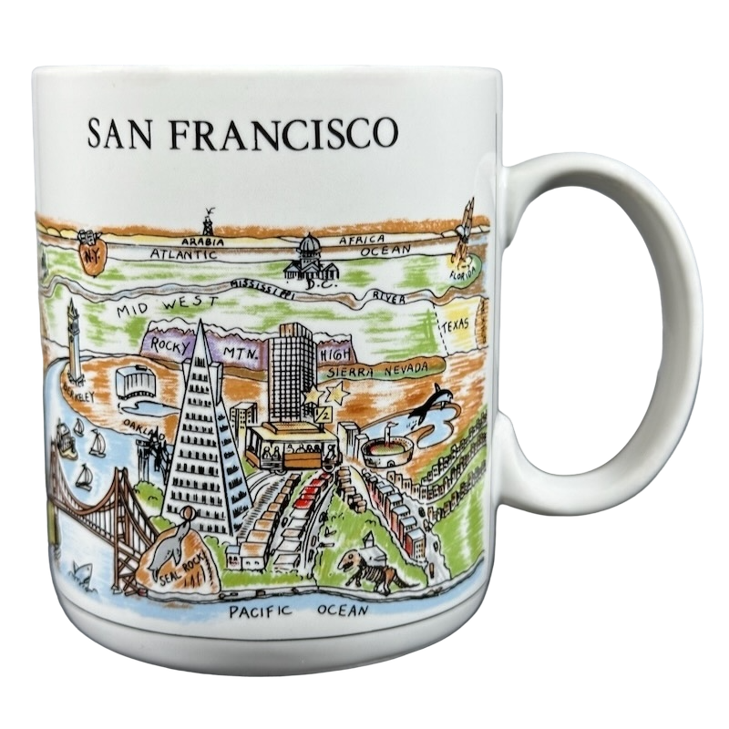 A View Of The World San Francisco Mug City Mugs