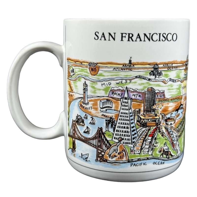 A View Of The World San Francisco Mug City Mugs