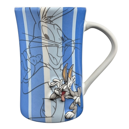 Bugs Bunny Looney Tunes 3D Embossed Six Flags Mug Warner Brothers