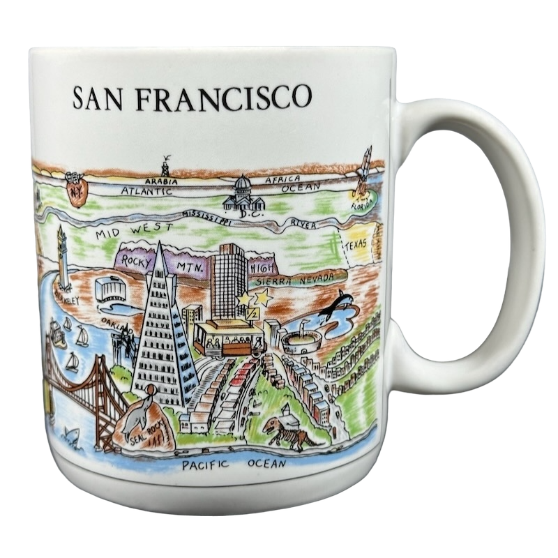 A View Of The World San Francisco Mug City Mugs