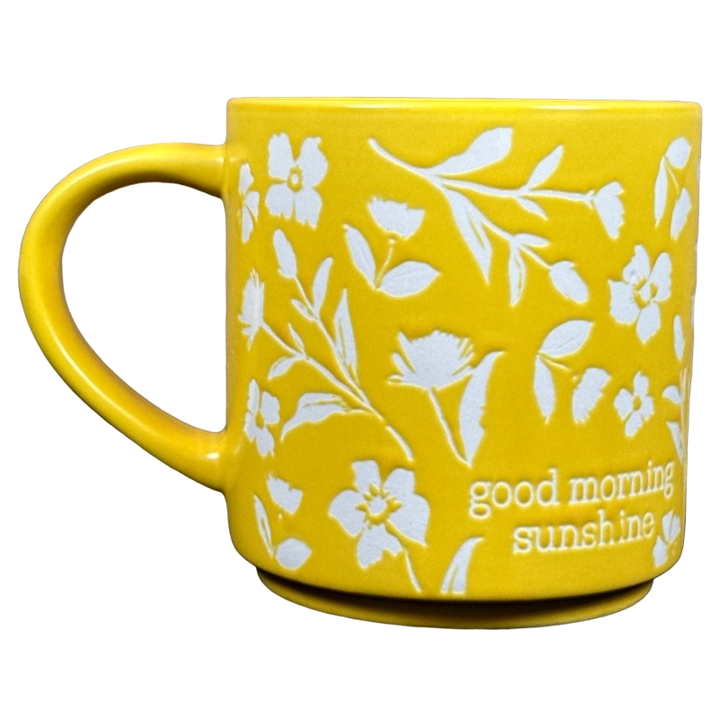 Good Morning Sunshine Etched Floral Mug Threshold