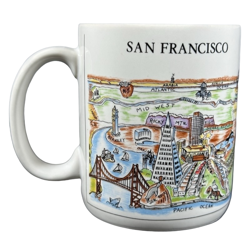 A View Of The World San Francisco Mug City Mugs