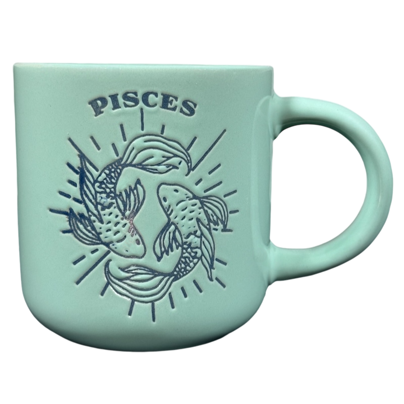 Pisces Astrology Zodiac Etched Mug Wild Sage