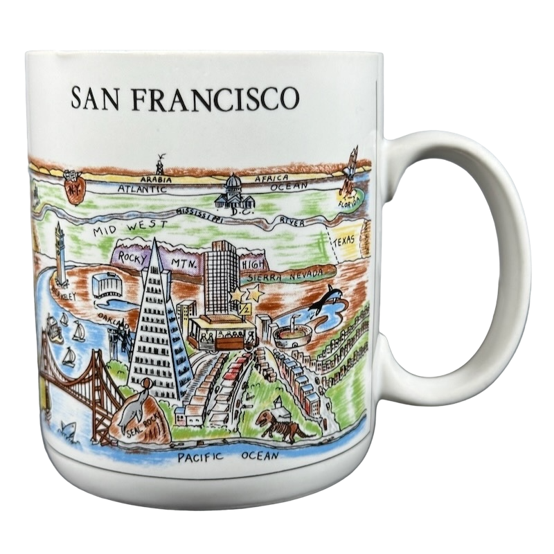 A View Of The World San Francisco Mug City Mugs