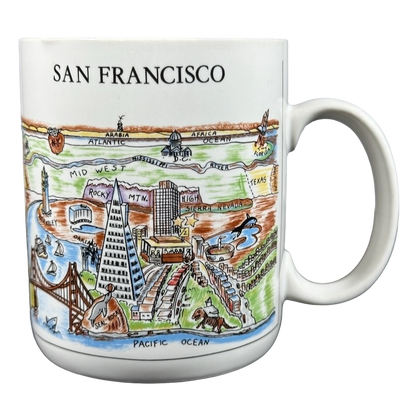 A View Of The World San Francisco Mug City Mugs