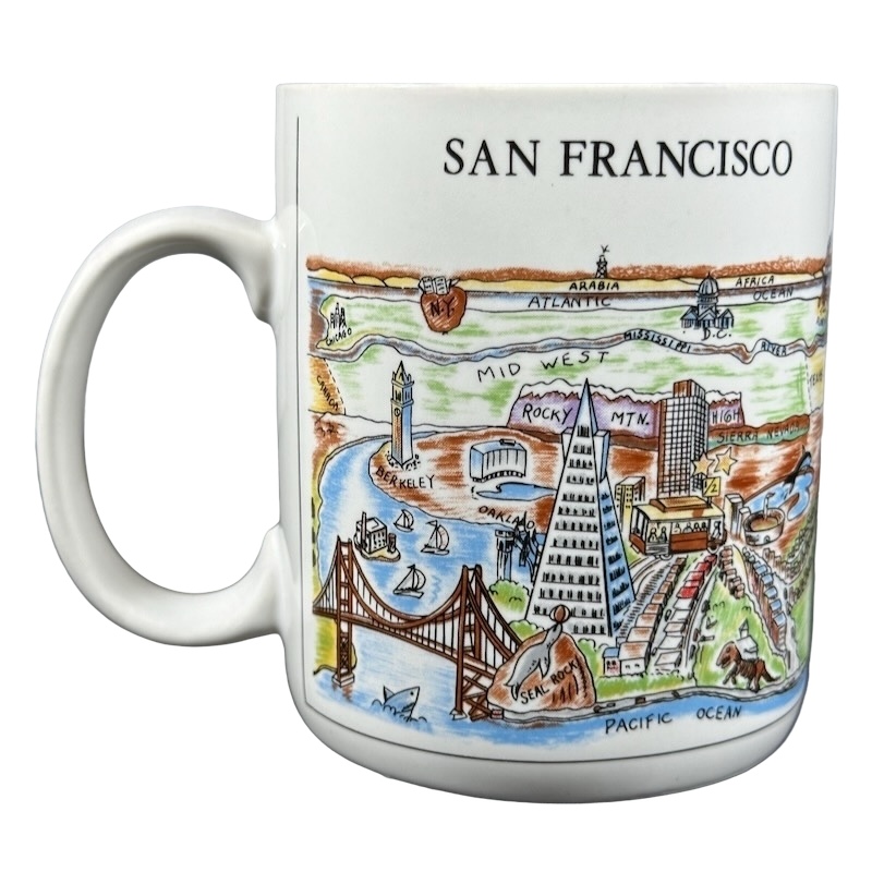 A View Of The World San Francisco Mug City Mugs