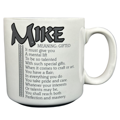 MIKE Poetry Name Gray Interior Mug Papel