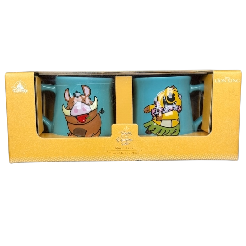 The Lion King Timon & Pumbaa “Munch Master” & “Dance Master” Duo Mug Set  Disney