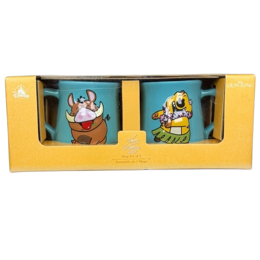 The Lion King Timon & Pumbaa “Munch Master” & “Dance Master” Duo Mug Set  Disney