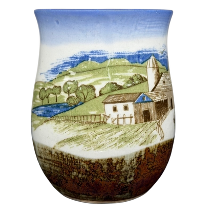 Country Farm Scene Tankard Mug Otagiri
