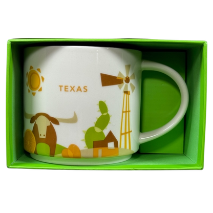 You Are Here Collection Texas 14oz Mug 2015 Starbucks