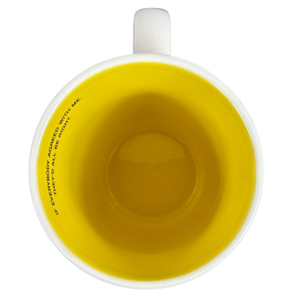 Peanuts Lucy And Snoopy If Everybody Agreed With Me They'd All Be Right Yellow Interior Mug Hallmark