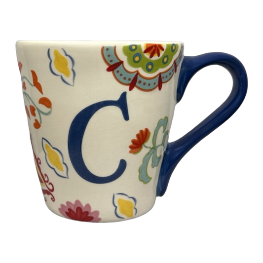 Floral Letter "C" Monogram Initial Mug World Market